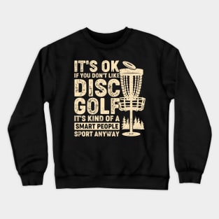 Funny Disc Golf Tournament Sport Player Gift Crewneck Sweatshirt